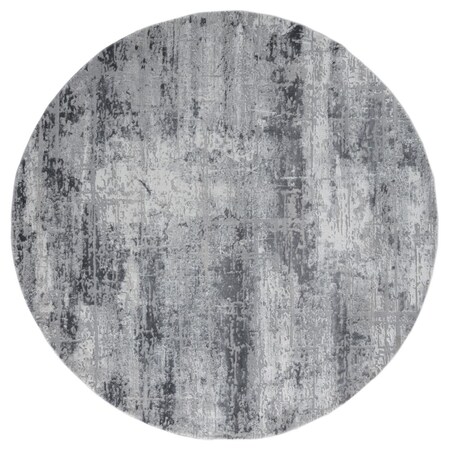 Manmade 7 ft. 10 in. Cascades Mazama Round Rug Gray MA3095179